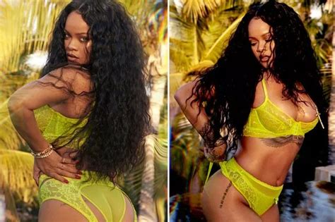 Rihanna S Cleavage Spills From Skimpy Lingerie For Sexiest Photoshoot Yet Daily Star
