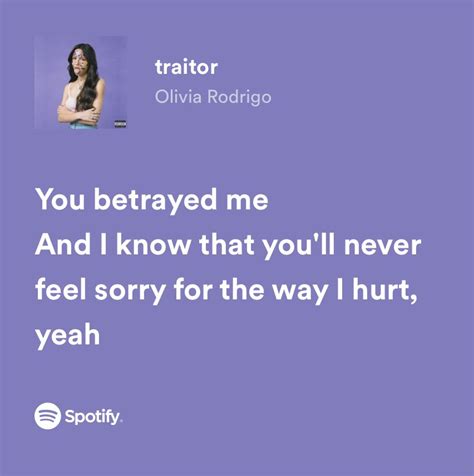 traitor, olivia rodrigo | Music quotes lyrics, Song lyric quotes ...