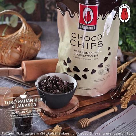 Tulip DARK Chocolate Chip 1kg Original PACK Chocochips Chocolate Chips