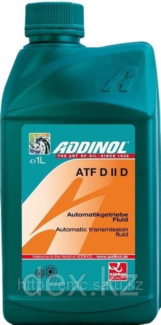 Трансмиссионное масло ADDINOL ATF D II D: продажа, цена в Алматы ...