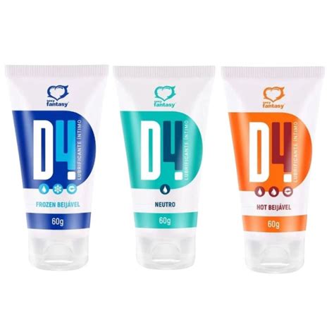 Kit Gel Lubrificante Ntimo Beij Vel D G Para Massagem Sexo Oral Anal Sexy Fantasy
