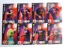 Karty piłkarze FC Barcelona 8 sztuk Liga Mistrzów 2012 2013 Panini