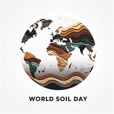 Illustrative Continents Formed by Diverse Soil Textures on Light