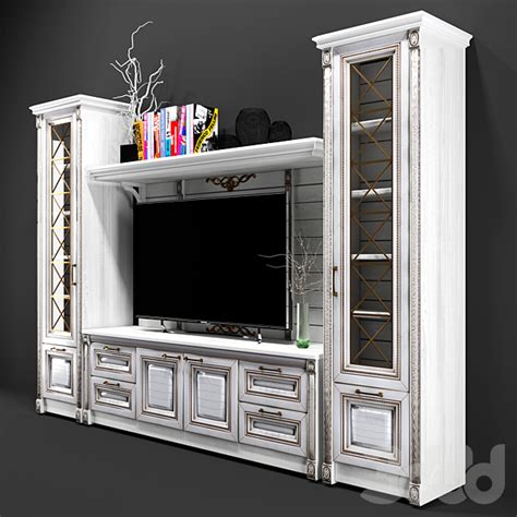 ТВ горка ( tv furniture) - ТВ стенка - 3D Модель