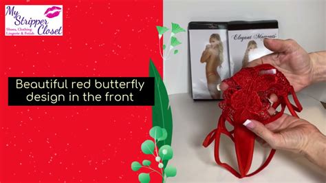 Sext Red Butterfly Panty By Elegant Moments Lingerie YouTube