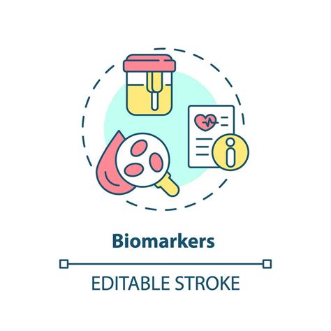 Biomarcadores Concepto Icono Mensurable Indicadores De Enfermedad