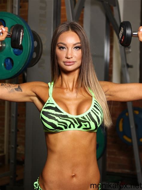 Russian Pornstar Monika Fox Strips Naked And Shows Her Big Boobs At The Gym Nakedpics