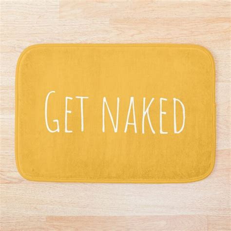 Get Naked Funny Bathroom Graphic Bath Mat Sold By Ivan Jankovic SKU 41324133 Printerval