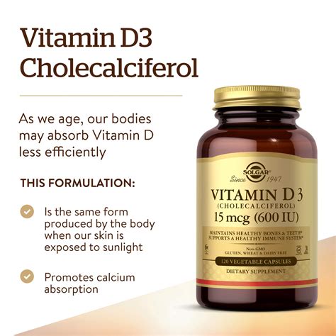 Solgar Vitamin D Cholecalciferol Mcg Iu Vegetable