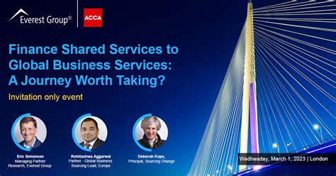 finance shared services  global business services  journey worth