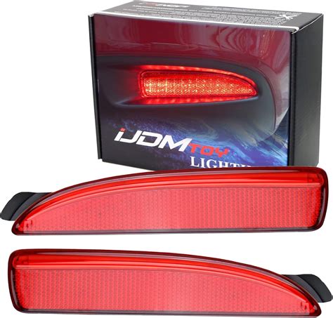 Ijdmtoy Red Lens Smd Led Bumper Reflector Lights Compatible With