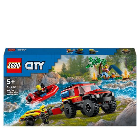 LEGO City 60412 Wóz strażacki 4x4 i łódź ratownicza 16851106449 ...