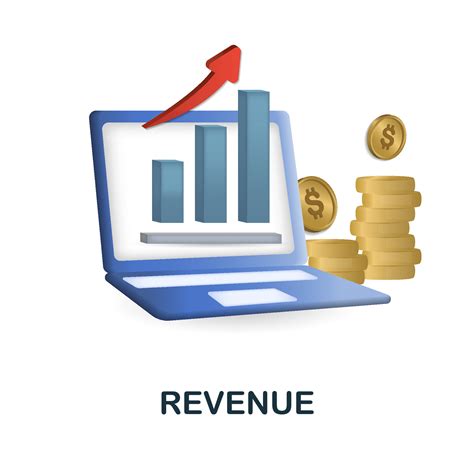 Revenue icon. 3d illustration from crowdfunding collection. Creative