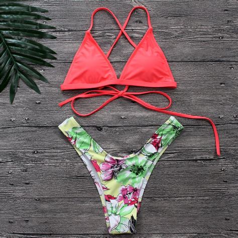 Women Sexy Bikini Girls Halter Swimsuit Two Piece Thong Swimwear Swimwear And Bikini Price