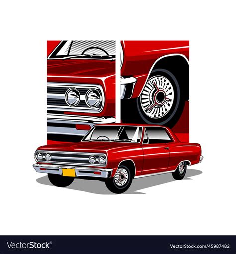 Muscle car 01 Royalty Free Vector Image - VectorStock