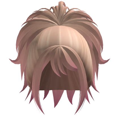 Messy Gyaru Anime Ponytail Blonde Hot Pink Roblox