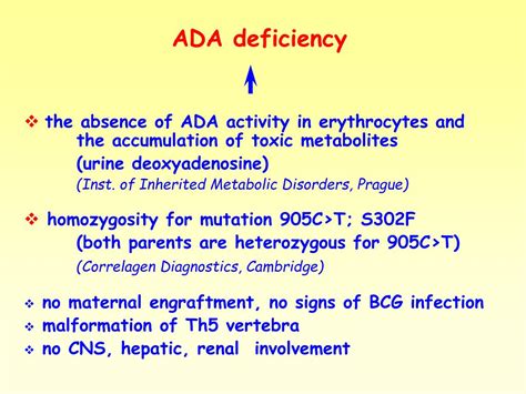 Ppt Diagnosis And Treatment Of Ada Deficiency First Patient