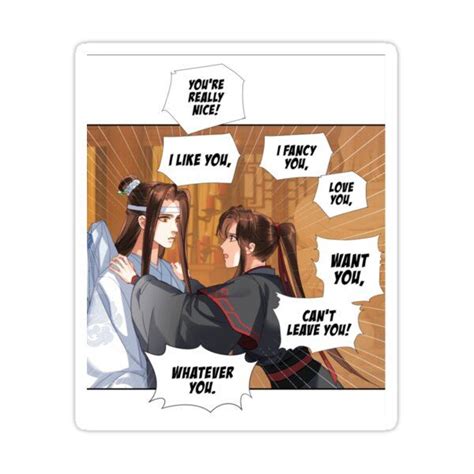 WangXian Confession Sticker For Sale By Lanwanji Love Confessions Cute Gay Couples All