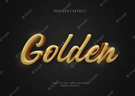Premium Psd Golden Psd Text Effect