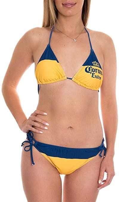 Two Piece Side Tie Padded Triangle Top Swimsuit Bikini Set WF Shopping