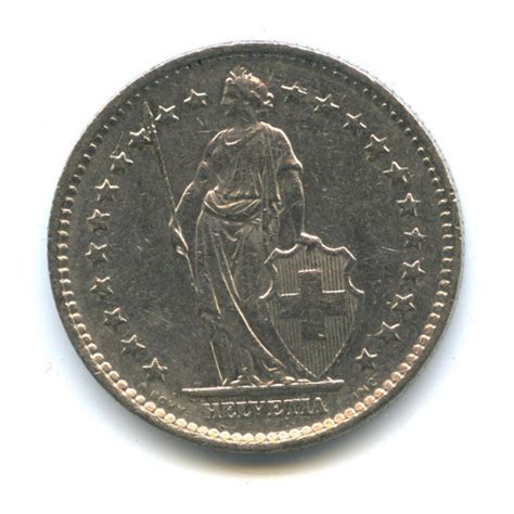 2 франка 1975, Швейцарская конфедерация (1968-2023) со скидкой ...