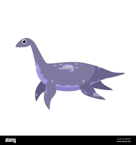 aquatic dinosaur illustration stock vector image art alamy