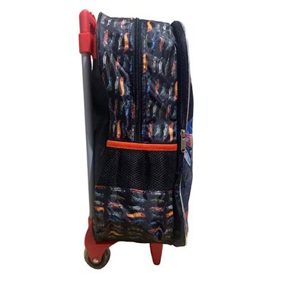 Mochila Escolar Rodinhas Preta Hot Wheels Luxcel Brinquedos Na Bmtoys