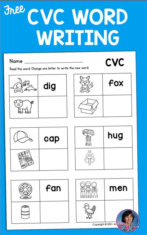 Reading Cvc Words And Simple Sentences Picture Matches And Cut And Paste