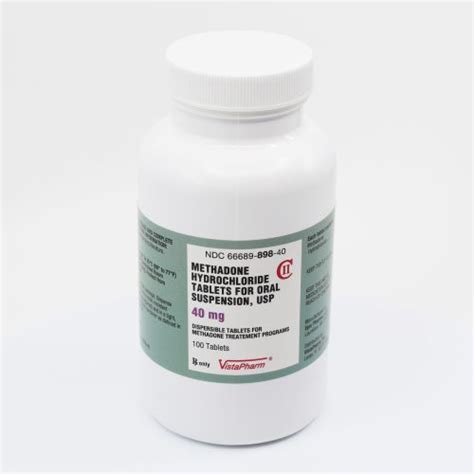 Methadone Hcl Tablet For Oral Suspension Mg Vistapharm