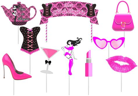 Topo De Bolo Ch De Lingerie Pink E Preto Pe As Elo