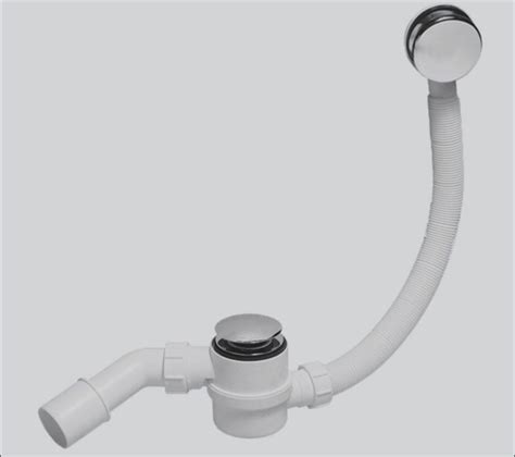 MRB12 Сифон бутылочный для ванн с выпуском и переливом (1 1/2''х40мм ...