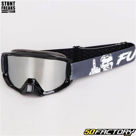 Masque Stunt Freaks Team Mesh Fuck It Black Edition écran iridium arge