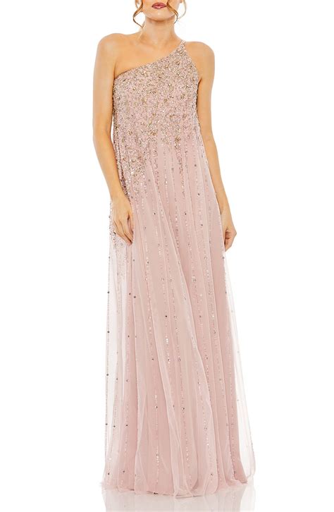 Mac Duggal Embellished One Shoulder Evening Gown Nordstrom