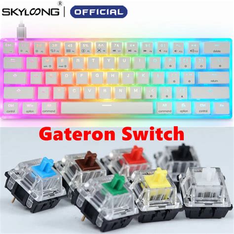 Skyloong Mini Portable Gamer Mechanical Keyboard Hot Swap Rgb Backlit Gateron Yellow Pin
