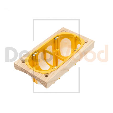 Накладка, скрытый монтаж, 2 поста под двойной подрозетник Kopos, ясень ...