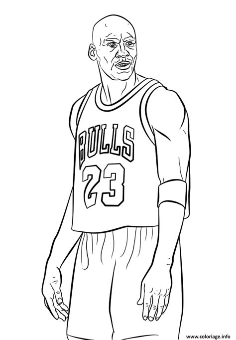 Disegno Di Michael Jordan Da Colorare Disegni Da Colorare E Stampare