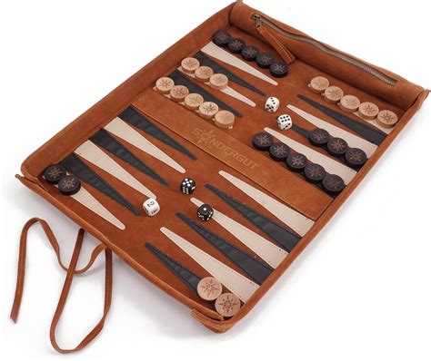 Amazon Sondergut Backgammon Deluxe Genuine Leather Adult