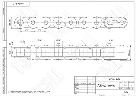 Цепь 428 с завода | ТЗЦ