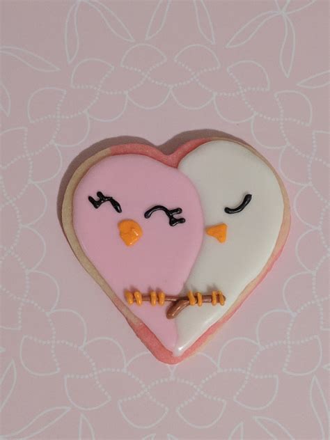 Valentines Day Love Bird Sugar Cookies But First Cookies