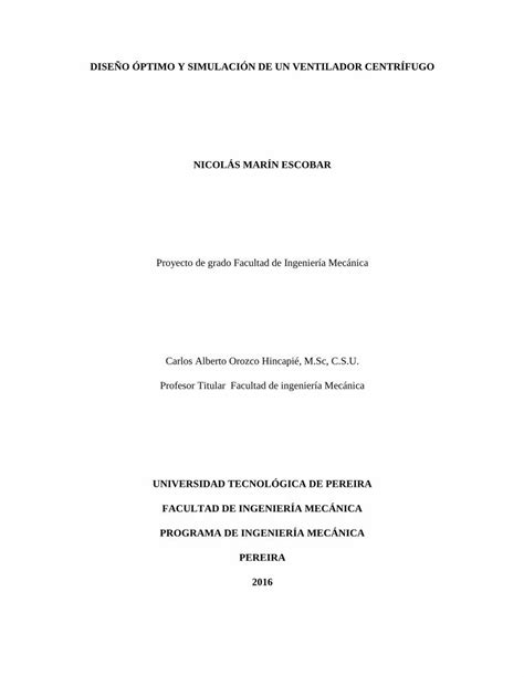 PDF DISEÑO ÓPTIMO Y SIMULACIÓN DE UN VENTILADOR DOKUMEN TIPS