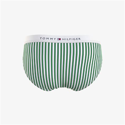 Tommy Hilfiger Classic Print Kadın Yeşil Beyaz Bikini Altı KADIN Mayo Bikini SuperStep