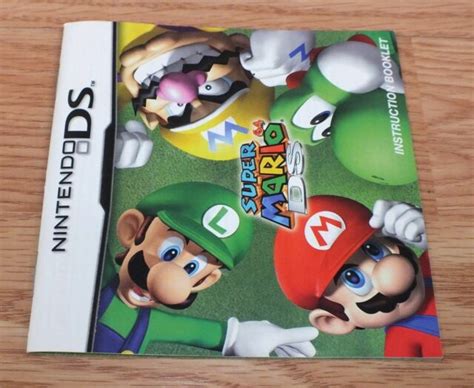 Super Mario 64 Nintendo Ds Instruction Booklet Manual Only Read