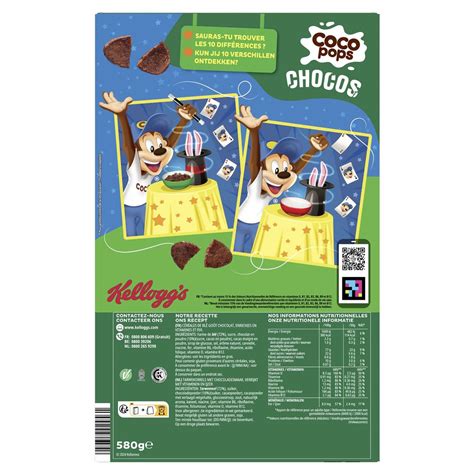 Coco Pops® Chocos Kelloggs Boite De 580 G CÉrÉales