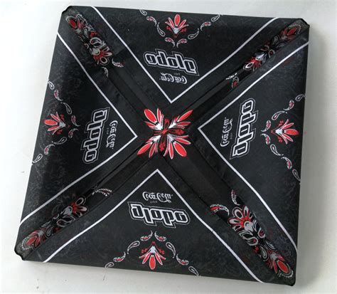 Paisley Black Bandana Globe Coca Cola 205 X 205 Etsy
