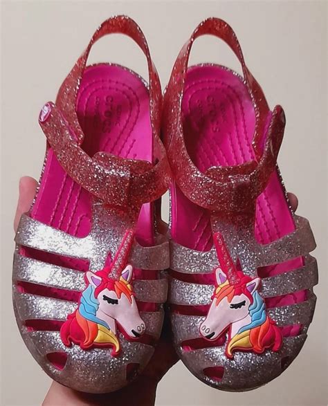 Crocs C11 Girls Sandals Unicorn, Babies & Kids, Babies & Kids Fashion ...