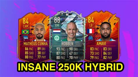 Insane K Hybrid Squad Builder In Fifa Ft Cunha Robben Amavi