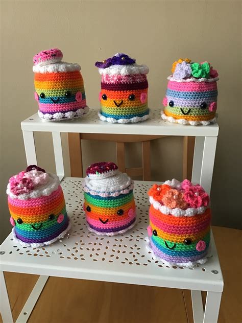 Crochet Birthday Cake Etsy