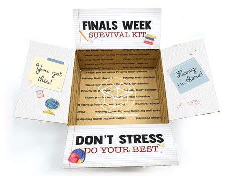 Finals Care Package Sticker Kit College Survival Kit Etsy College Finals Care Package