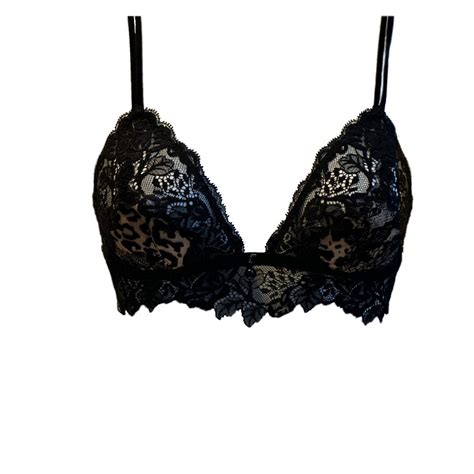 AMBRA Lingerie Bras DARK DEEP NUDE Triangle Bra Black Brown Italian Design Fashion Beauty