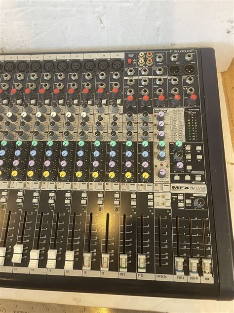 Soundcraft Mfx Analog Channel Mixing Board Studio Console Mfx